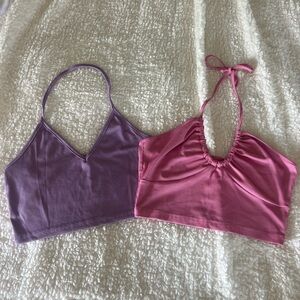 2 pack halter tops size small